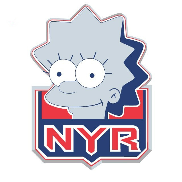 New York Rangers Simpsons DIY iron on transfer (heat transfer)